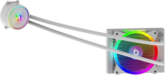 Aqirys Aqirys 120 Wasserkühlsysteme AIO CPU mit 1 Lüfter 120mm und ARGB Beleuchtung Weiß