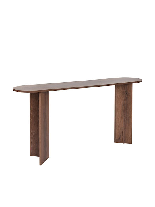 Sira Wooden Console Table Walnut L150xW35xH75cm