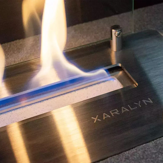Xaralyn Burner Schreibtisch Bioethanol Kamine Innenbereich Schwarz 120x15.7x8.4cm