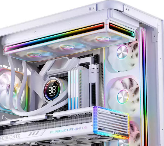 Jonsbo TH-240 Water Cooling System AIO CPU With 2 Fans 120mm And RGB Lighting White