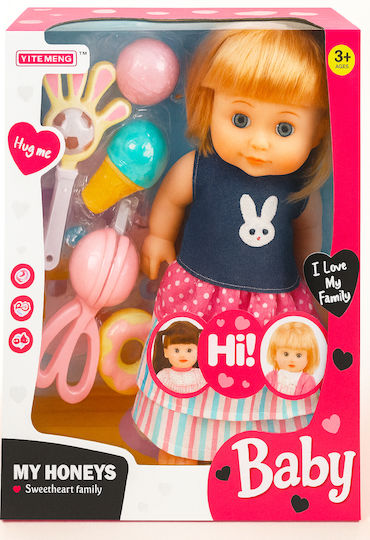 Zita Toys Σετ με Μωρό Κούκλα για 3+ Ετών