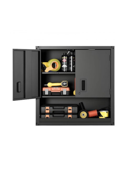 Double-Leaf Metallic Cabinet with Locking Capability 76.2x30.5x76.2 cm