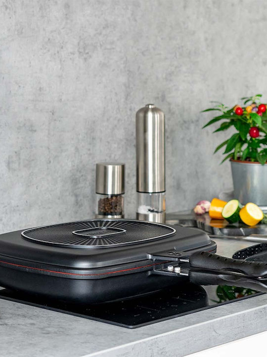 Muhler Hanna Double Pan made of Cast Aluminum with Stone Coating 32cm