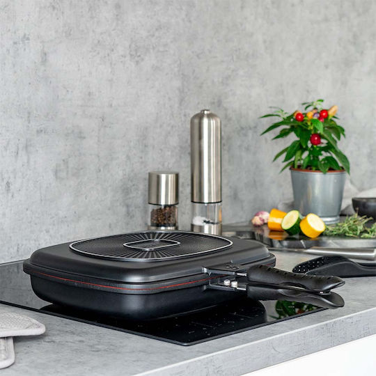 Muhler Hanna Double Pan made of Cast Aluminum with Stone Coating 32cm