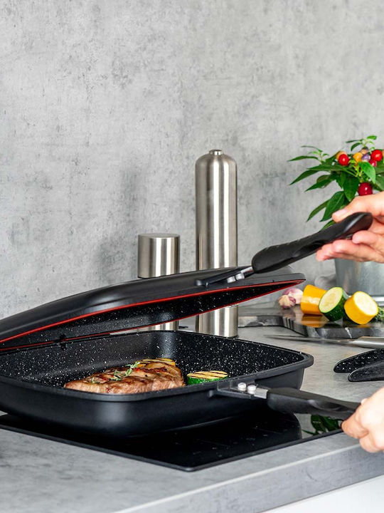 Muhler Hanna Double Pan made of Cast Aluminum with Stone Coating 32cm