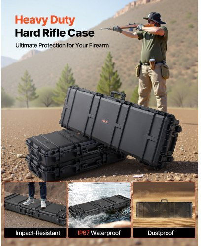 Vevor Black Weapon Case 132cm
