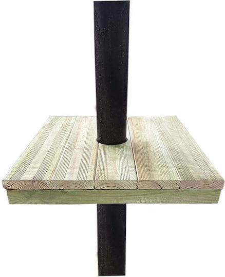 Rectangular Pole Table 48x45x6cm