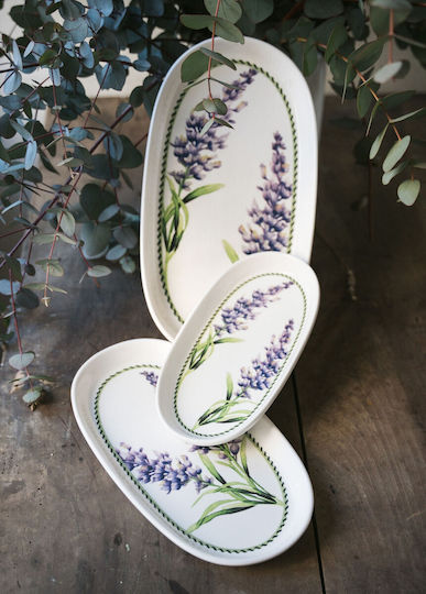 Hermia Serving Platter Oval Multicolored 29x17cm