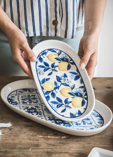 Hermia Serving Platter Oval White 29x17cm