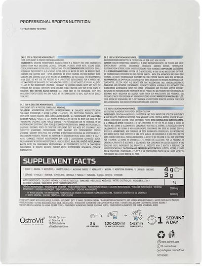OstroVit Supreme Pure Creatine Monohydrate Micronized με Γεύση Natural 300gr