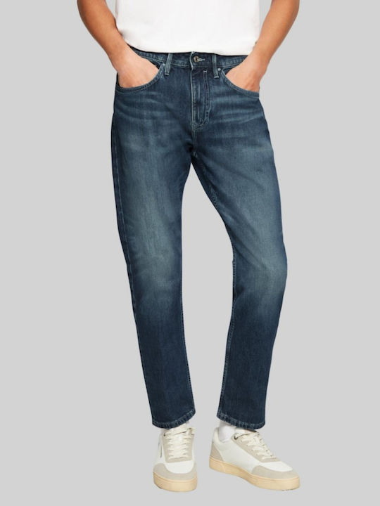 Mauro Pantaloni De Blugi Pentru Bărbați Regular Tapered Fit Albastru Închis