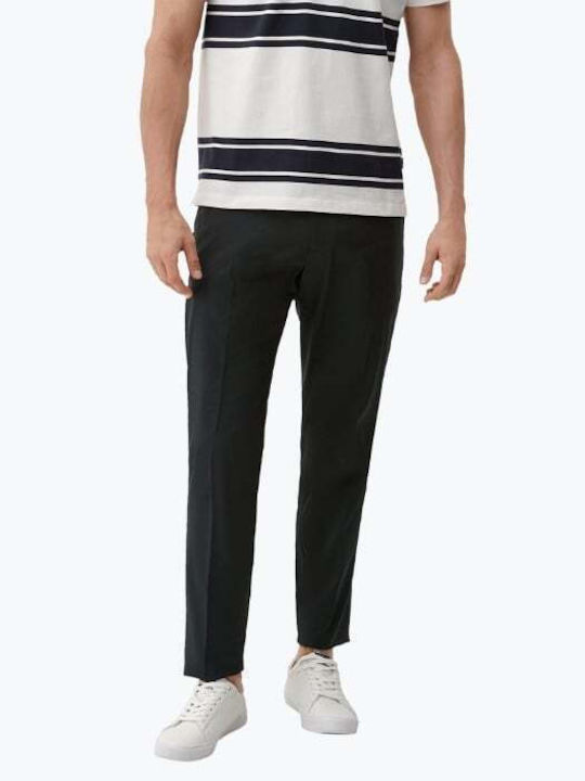 Pantaloni Bărbați De Costum Slim Fit Negri