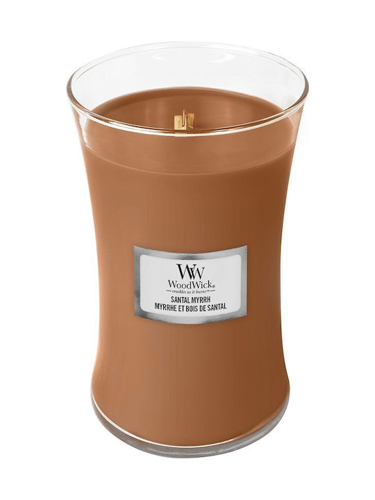 WoodWick Scented Candle Jar with Scent Santal Myrrh 609gr 1pcs