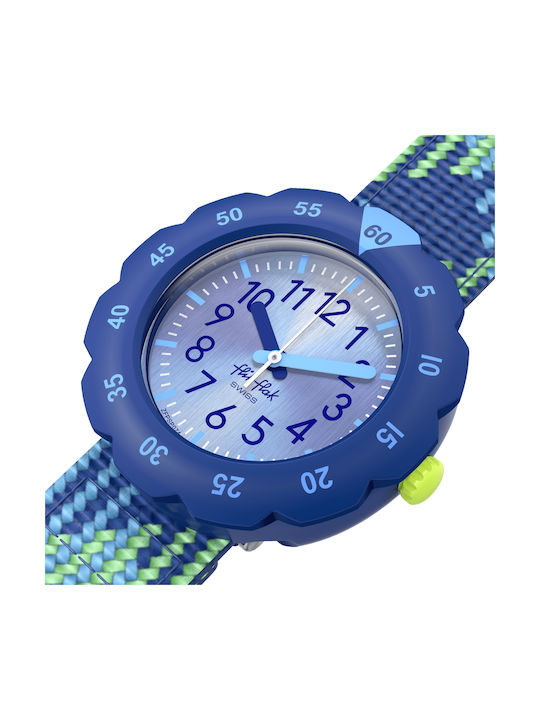 FlikFlak Kids Analog Watch with Fabric Strap Blue