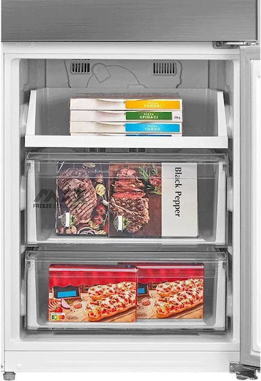 Midea Fridge-Freezer 443lt Total NoFrost H201xW59.5xD67cm Inox MDRB600MME46