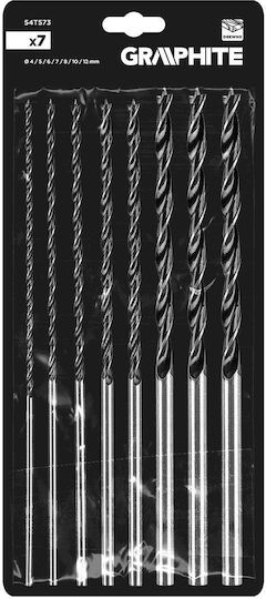 Graphite Σετ 7 Τρυπάνια για Ξύλο
