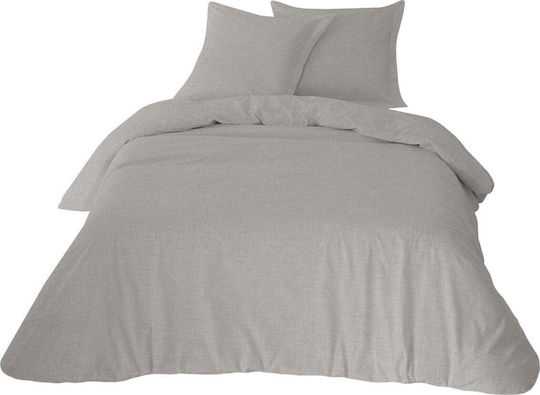 Matex Bettbezug-Set Übergröße mit 2 Kissenbezügen 220x200 Weiß