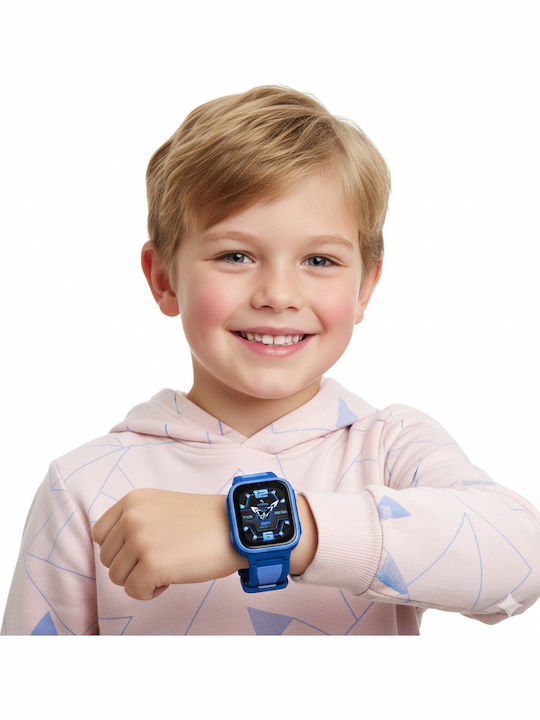 Lagenio Kids Digital Watch K10 with GPS and Rubber/Plastic Strap Blue