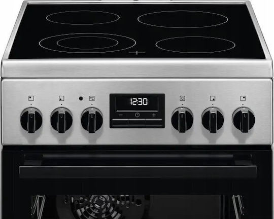 ELC Herd 57Es mit Keramikkochfeldern B50cm. Inox