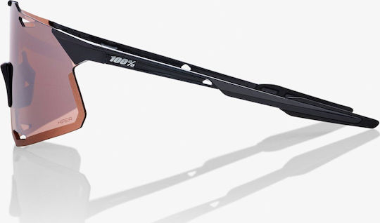 100% Fahrradbrillen Hypercraft mit Schwarz Rahmen und Spiegel Linsen