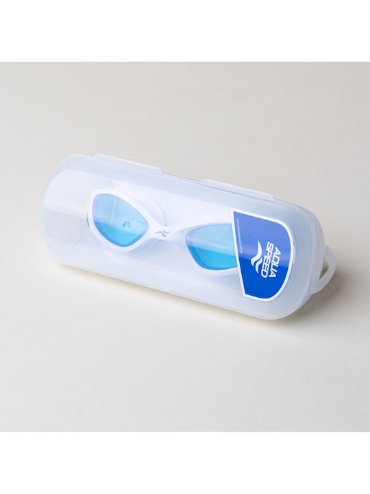 Aquaspeed Swimming Goggles Adults with Anti-fog Lenses White