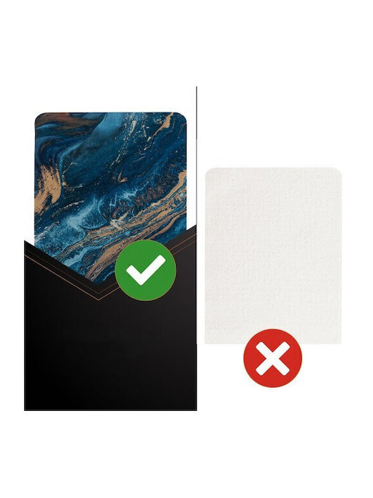 Non-Slip Bath Mat ZY12593QWS58 Turquoise/gold 80x50cm