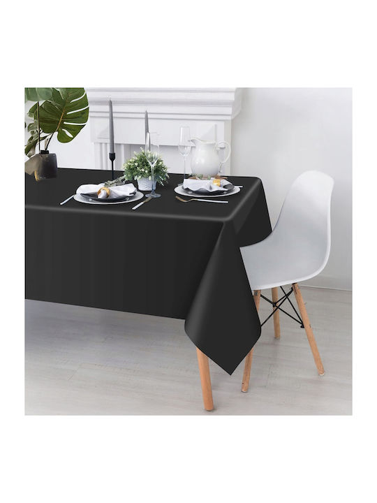 Față de masă Rezistent la pete Negru 137x274cm