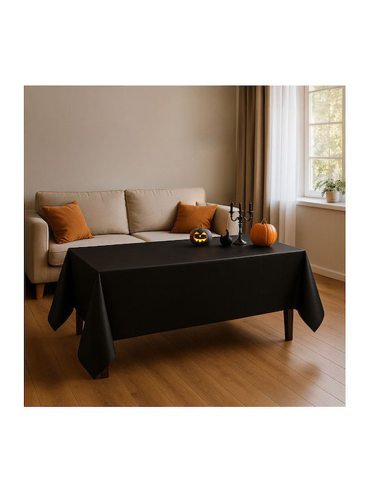 Față de masă Rezistent la pete Negru 137x274cm