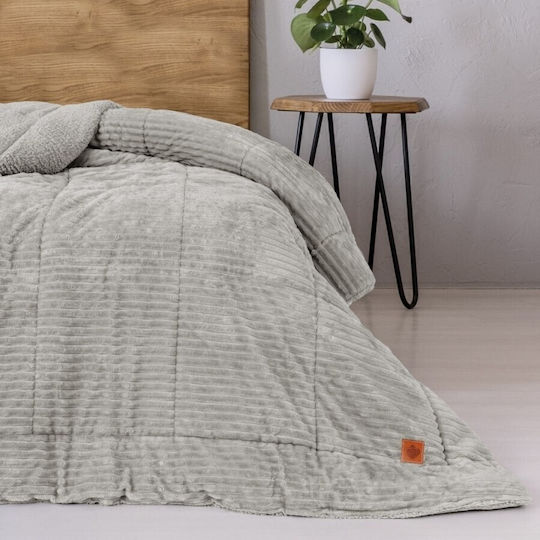 Cottonbox Διπλό 215x195εκ. Wave Wave Grey