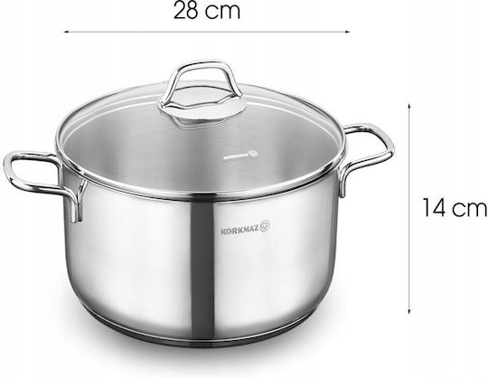 Korkmaz Perla Tief Kochtopf 8,5l / 28cm