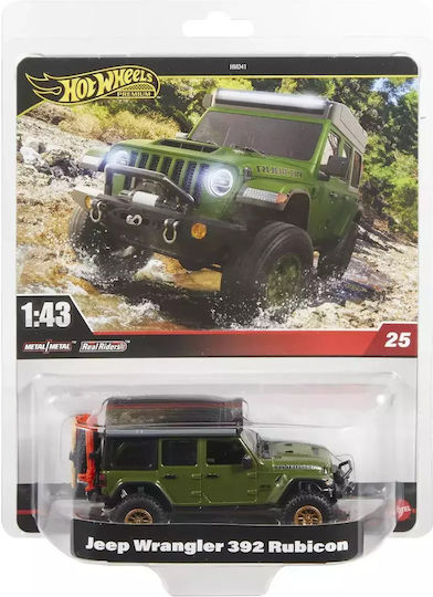 Hot Wheels Premium Количка Jeep Wrangler 392 Rubicon Мащаб 1:43