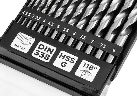 Graphite Satz 13 Bohrer für Metall