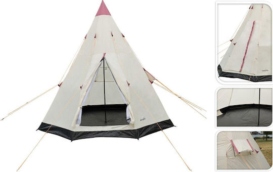 Redcliffs Σκηνή Camping Teepee Μπεζ 3 Εποχών 250x250x240εκ.