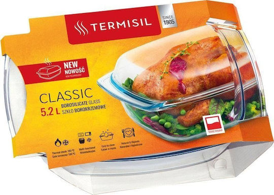 Termisil Rectangular Heat-Resistant Cookware 5200ml