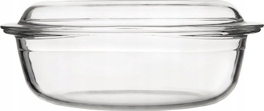Orion Οβάλ Πυρίμαχο Σκεύος Γυάλινο με Καπάκι 33x20cm