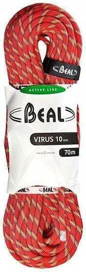 Beal Virus Standard Δυναμικό Σχοινί Ορειβασίας με Μήκος 70m Ροζ