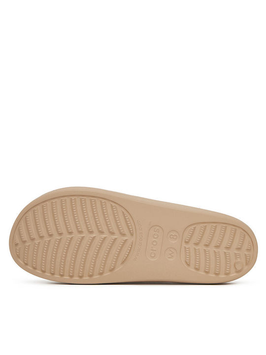 Baya Flip Flops in Sandal Style with Platform in Beige Colour