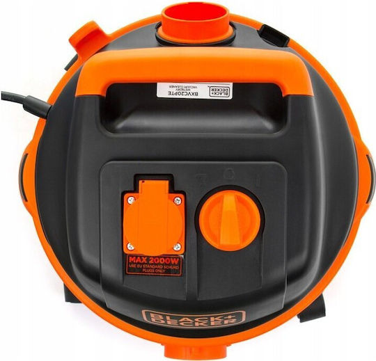 Black & Decker Σκούπα Υγρών / Στερεών 1200W με Πλαστικό Κάδο 20lt