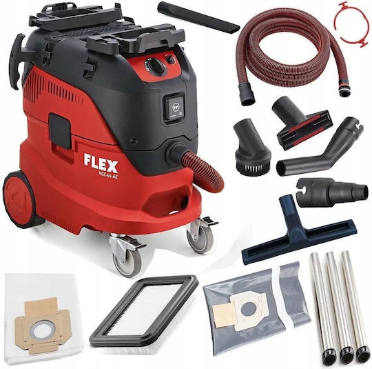 Flex VCE 44 L AC-Set Staubsauger Flüssigkeiten / Feststoffe 1200W mit Kunststoff Behälter 42Es