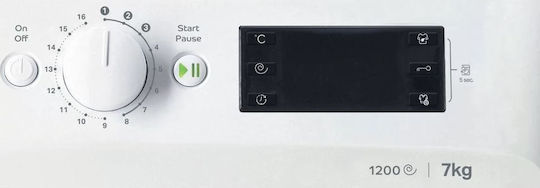 Indesit MTWE 71252 W EE Пералня 7кг 1200 Оборота