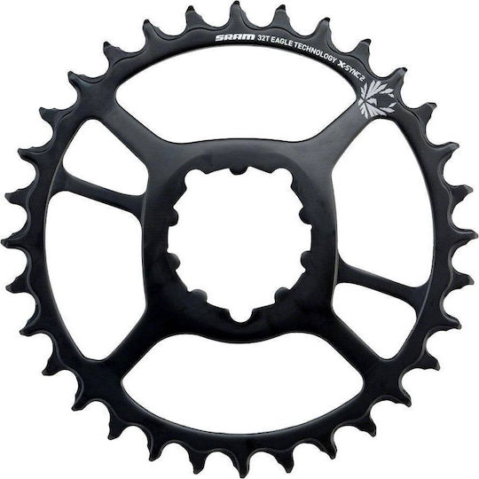 Sram Eagle X-sync2 Chainring 32t Direct Mount 6mm Offset Steel 12 Speed Black