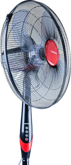 Tornado Ventilator Sockel 75W Schwarzer