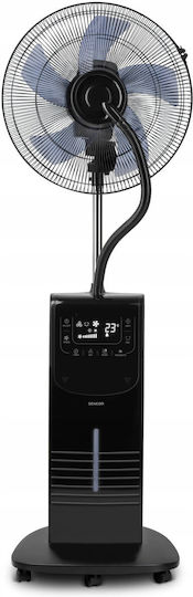 Sencor Ventilator mit Wassernebel 90W mit Fernbedienung Schwarz