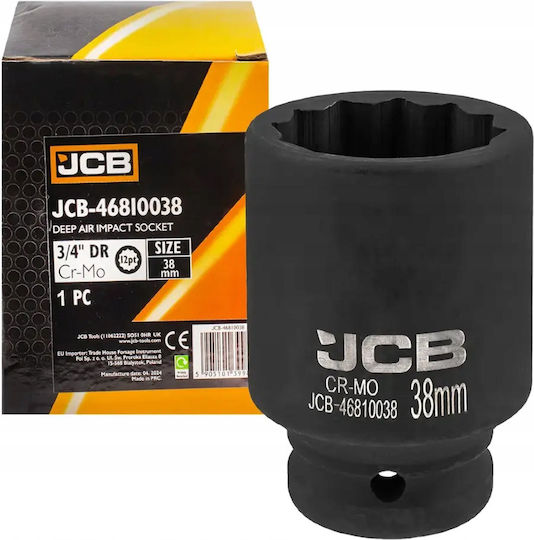 JCB Căpăcel cu Patrat de Prindere 3/4" Diametru 3/4" / 38 1buc