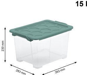 Rotho Babydesign Πλαστικό Κουτί Αποθήκευσης με Καπάκι 15lt