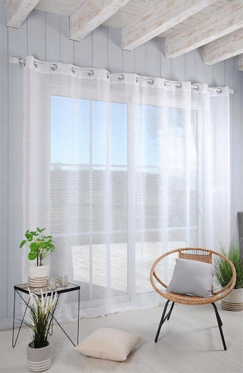 Curtain with Grommets S-F Celian White 300x260cm