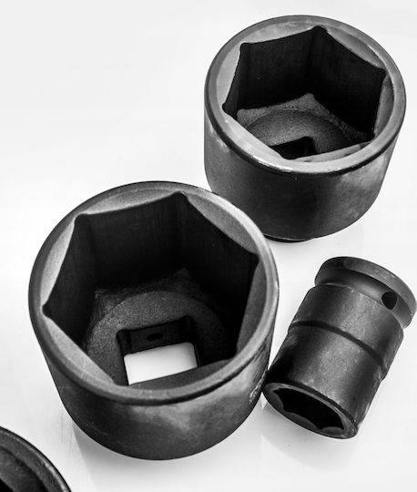 Nüsse Pneumatisch Sechskant mit Vierkant-Antrieb 3/4", 1" Set 26Stück