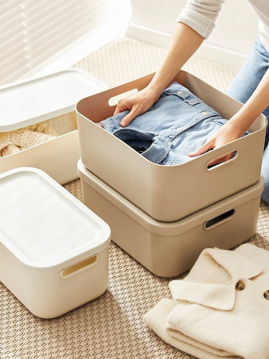 Rotho Babydesign Plastic Storage Box with Lid Gray 20lt 1pcs