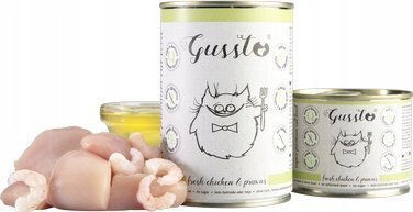 Gussto Nassfutter für Katzen mit Huhn 200gr