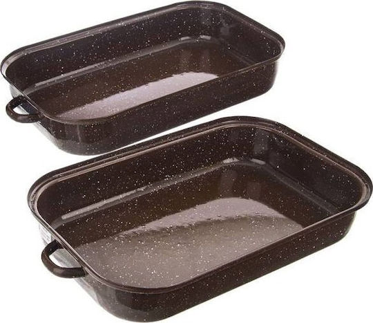 Orion Tavă De Copt Cu Capac Din Aluminiu Cu Acoperire Emailată 18.5x31.5cm